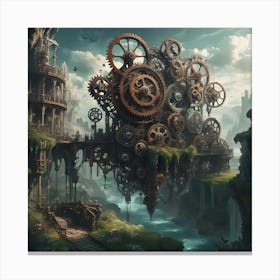 Ethereal Gears Of Life 2 Canvas Print