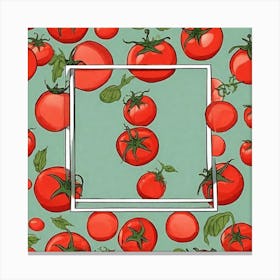 Frame Of Tomatoes 23 Canvas Print