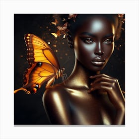 Black Butterfly 3 Canvas Print