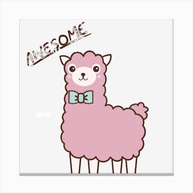 Cute Llama Canvas Print