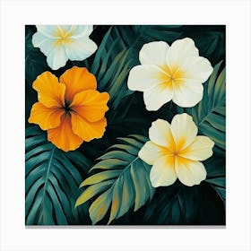 Hawaiian Flowers Art 2 Canvas Print