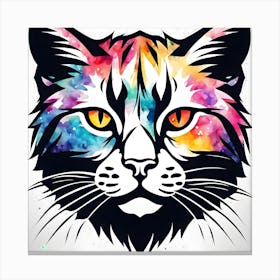 Colorful Cat 2 Canvas Print