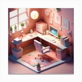 Home Office Canvas Print