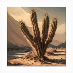 A Stunning And Artistic Illustration Of A Desert C 1l7x0nlsrikiy1px0 Dsja Fp4ahamesgggseazfm01pw Canvas Print