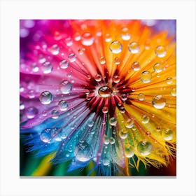 Colorful Dandelion Canvas Print