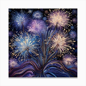 Fireworks In The Sky 1 Canvas Print