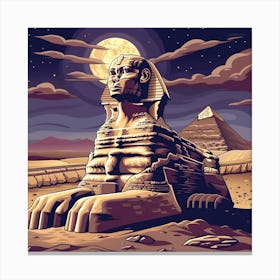 A Sphinx In Giza Vector Design Illustration 1719991720 2 Canvas Print