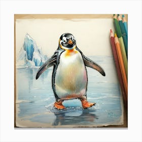 Penguin 9 Canvas Print