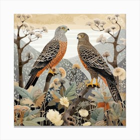 Bird In Nature Hawk 1 Canvas Print