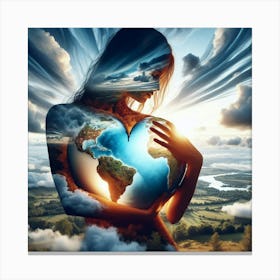 Earth Is In Your Heart Canvas Print