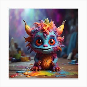 Colorful Monster 1 Canvas Print