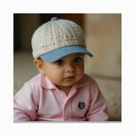 Baby In A Hat Canvas Print