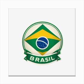 Brazil Flag Canvas Print