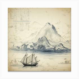 探検の航海 Voyage Of Exploration (V) Canvas Print