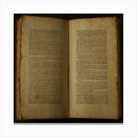 Ancient Book  Canvas Print