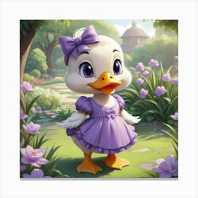 Dainty Duckling Canvas Print