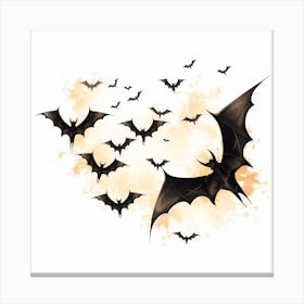 Bats Flying 1 Canvas Print