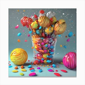 Candy - Candy Stock Videos & Royalty-Free Footage Canvas Print