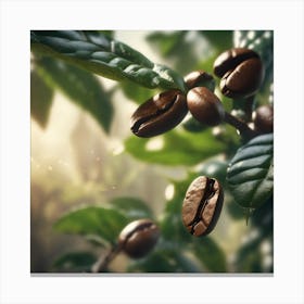 Coffee Beans On The Tree 9 Canvas Print