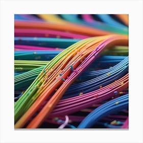 Colorful Wires 23 Canvas Print