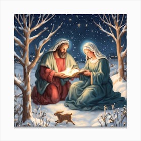 Nativity Canvas Print