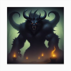 Demon Monster Canvas Print