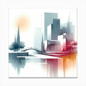 Abstract Cityscape 10 Canvas Print