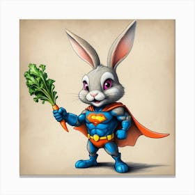 Super Bunny 12 Canvas Print