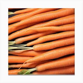 Carrot As A Background (12) Canvas Print