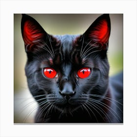 Gato Negro Canvas Print