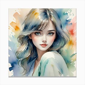 Watercolor Painting Canvas Print