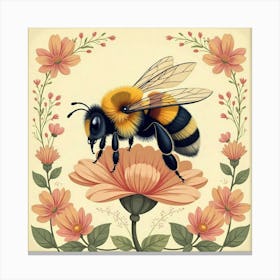 William Morris Bee Vintage Art Print (16) Canvas Print