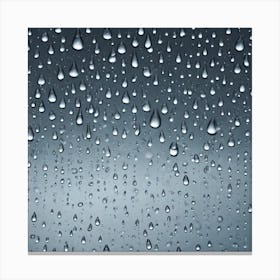 Rain Drops On A Window 1 Canvas Print