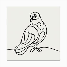 Pigeon Picasso style 3 Canvas Print