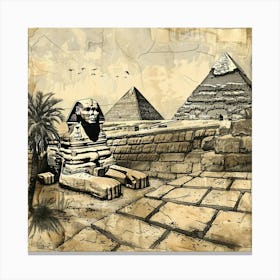 Egyptian Pyramids Canvas Print