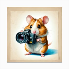 Hamster Photographer 5 Canvas Print