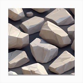 White Rocks Canvas Print