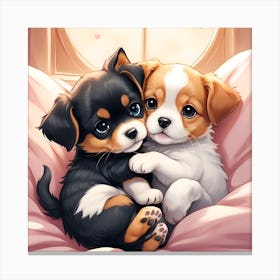 Cute Puppies Canvas Print
