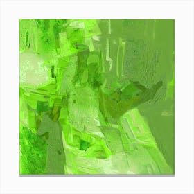 Abstract - Green Abstract Painting Canvas Print