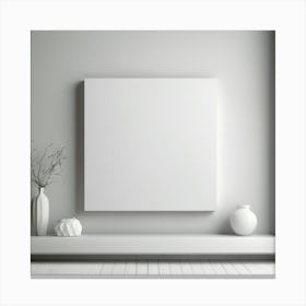 Blank Canvas In A Room 1 Canvas Print