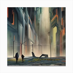 Metaphysical Futurist Canvas Print