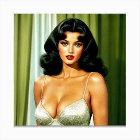 Retro Vintage Supermodel Canvas Print