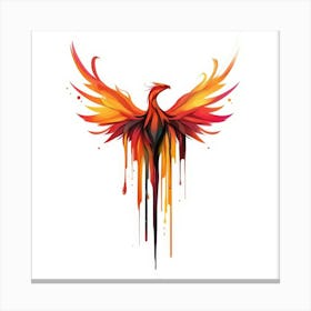 Phoenix With Generated AI. Wall Art Print Canvas Print