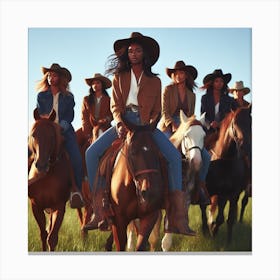 Power Cowgirls Canvas Print