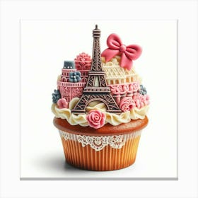 Paris Cupcake Canvas Print