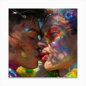 Rainbow Kiss Canvas Print