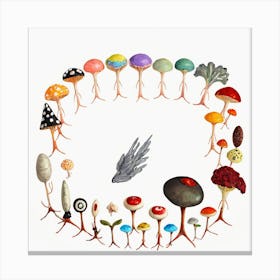 Ring Of Mushrooms Canvas Print