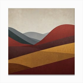 Landscape With Mountains Canvas Print