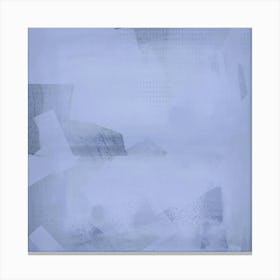 Abstract Minimalist square neutral art work, Rothko Inspired Reflections Neutral Blues Canvas Print