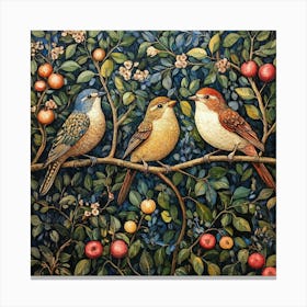 Birds On A Branch Art 11 Canvas Print